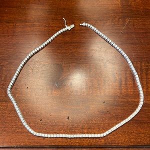 Golden Gilt 2.5 mm 18 inch Tennis Necklace
